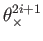 $\displaystyle \theta_{\times}^{2i+1}$