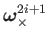 $\displaystyle \boldsymbol{\omega}_{\times}^{2i+1}$